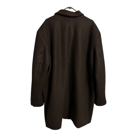 Old Navy Men’s Mid Length Topcoat Coat Black XXXL Preppy Luxury Classic - Picture 3 of 7